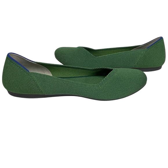 ROTHY’S Women’s JellyBean The Flat Green and Blue knit flat size 10 - Picture 5 of 7